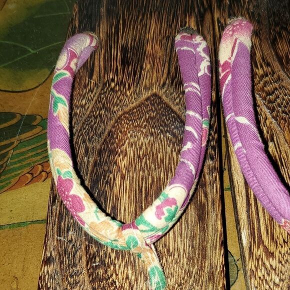 Geta Japanese Wooden Shoes Zori Sandals - Picture 5 of 12